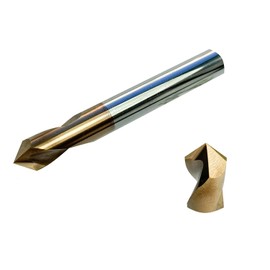 CNC QUALITÄT Solid Carbide 90° NC Drill Diameter 2-12 mm for Twist Drills End Mills Carbide Solid Carbide Coating (Diameter 4 mm - Carbide Carbide)