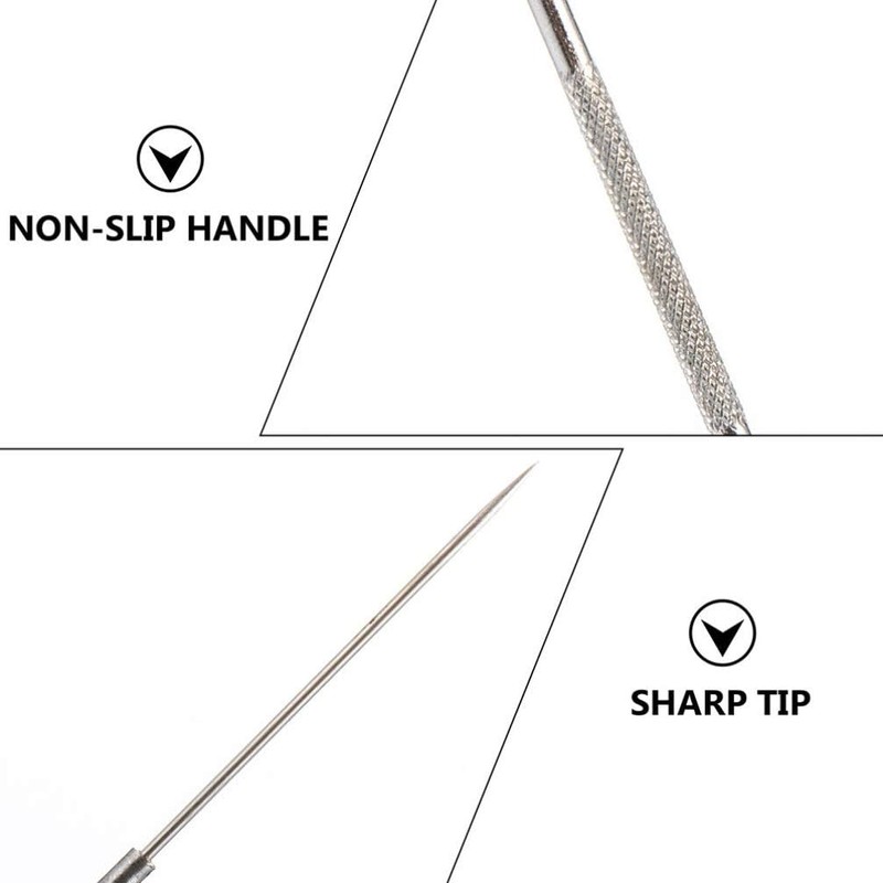 Fyearfly 5pcs Dissection Needles, Stainless Steel Dissecting Needle with Straight