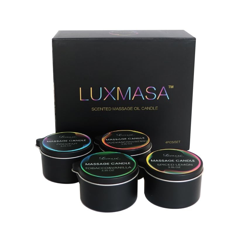 Massage Candles for Body Therapy-Natural Soybean Wax Low Temp Massage
