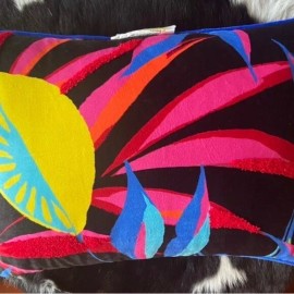 TABITHA BROWN For Target NEW Decorative Pillow 14 x 20 Lemon Multicolor