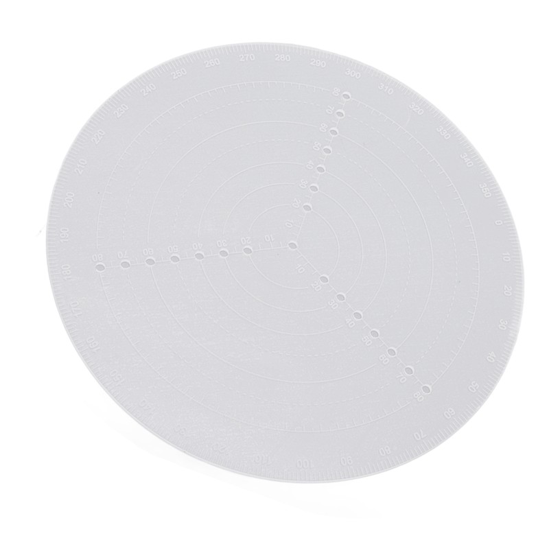 Round Center Finder Acrylic Semi Transparent Compass Drawing Measurement Tools