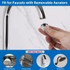 Hibbent 15pcs Faucet Adapter Kit,Brass Faucet Aerator Adapter Set Male