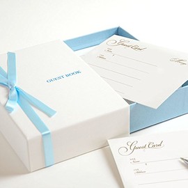 Box Type Card 芳名 Book Azure (Standard 芳名 Cards, 80 Piece)/Wedding/Guest Book