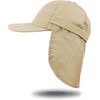 normani Savannah Summer Cap with Roll-Up Neck Protection, khaki, 61