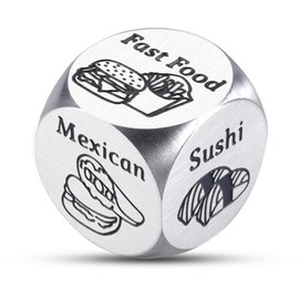 Stocking Stuffers for Women Men Food Dice Date Night Dice Santa Swap Gift Exchange Dice Christmas Gag Gifts Valentines Day Gifts for Her Him Boyfriend Girlfriend Wife Husband Anniversary Iron Gifts