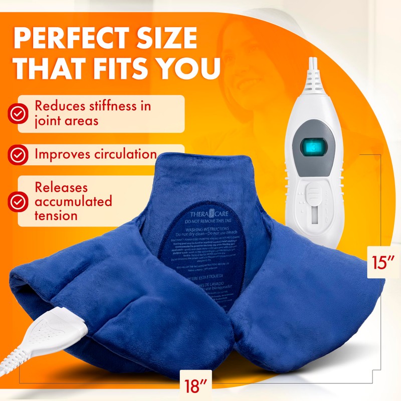Veridian Healthcare Deluxe Heating Pad Wrap for Shoulder and Neck,