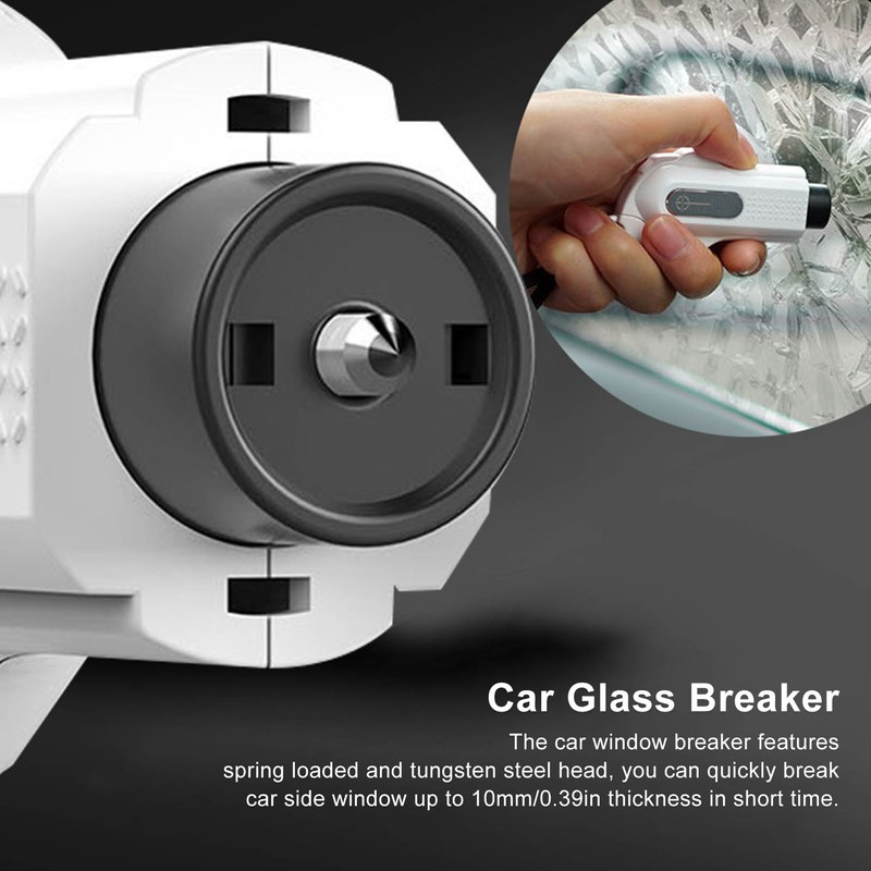2 in 1 Car Window Breaker Seatbelt Cutter Safety Hammer