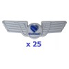 NEW 25-PACK Southwest Airlines Kids Junior Pilot Wings Plastic Stick-On