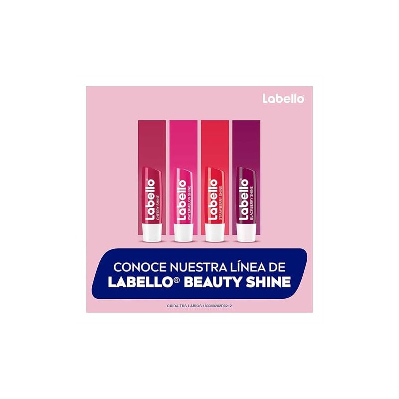 LABELLO Bálsamo labial con color Fresa (4.8g) protector labial con