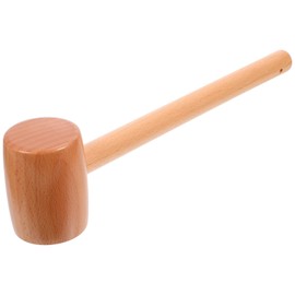 Luxshiny Meat Mallet Mini Wooden Hammer Mallet Pounding Meat Tenderizer for Beef Veal Chicken Cute Beating Gavel for Boys Girls