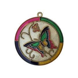 EZ Travel Collection Butterflies Christmas Tree Ornament (Assorted Colors)