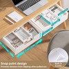 Under Desk Storage Drawer, White, Slide Out Design, 2 Installation