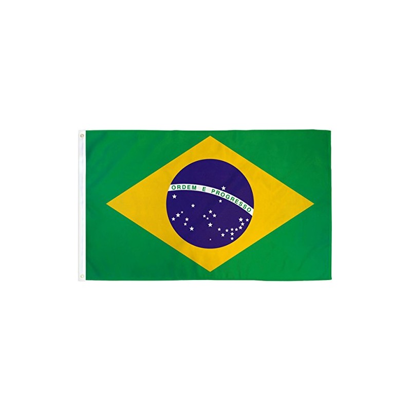 Brazil Flag 3x5ft Poly - INTERNATIONAL FLAGS