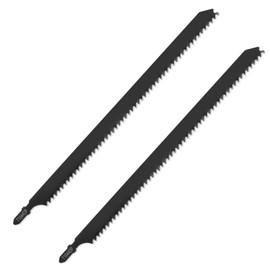 2PCS T1044DP Jigsaw Blades for Wood Contractor 10 in Jig Saw Blades Set 6 TPI Precision for Quick Cutting Wood, Hardwood, Plywood, Plastic, Metal, Black