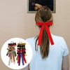 Healvian 10pcs Velour Bow Hair Ties for Women Girls Elastic