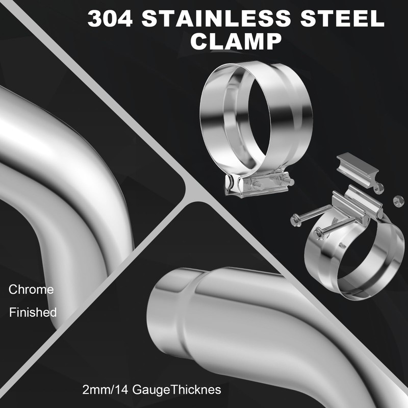 4 inch Diesel Exhaust, Exhaust Pipe Tip Elbow with a