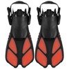 1 Pair Adjustable Snorkeling Fins TPR Open Heel Long Diving