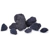 LANDEN Black Lava Stones (16lbs,3~10inch,11pcs) for Aquascaping Terrariums, Paludarium, Vivariums,