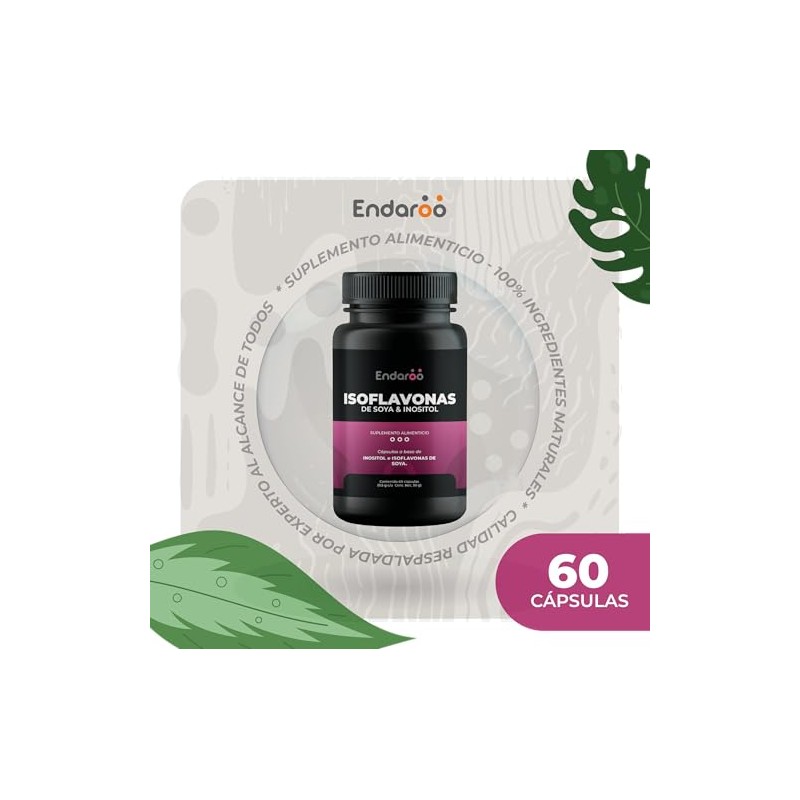 Isoflavonas de Soya con Inositol 60 Cápsulas | Fórmula para
