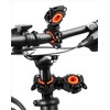QWORK Pack of 2 Bicycle Light Holders, 360° Rotatable Light
