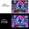 BlissYard Blacklight Tapestry DJing Black Light Hanging Backdrop DJ Music