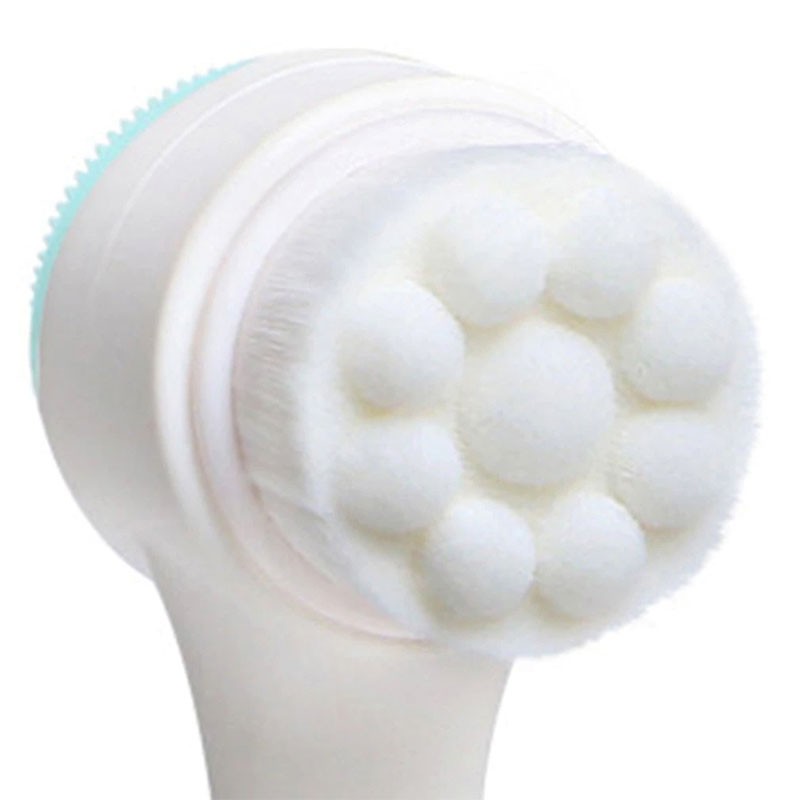 2 Colors Double-Sided Silicone Facial Cleanser Face Wash Blackhead Remover