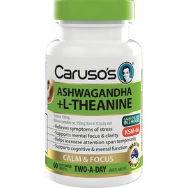 Caruso's Natural Health Ashwagandha + L-Theanine 60 Tablets