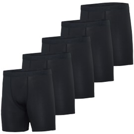 Real Essentials Paquete de 5: pantalones cortos de compresión para hombre, ropa interior activa de rendimiento de secado rápido (disponible en tallas grandes y altas), Conjunto A, X-Large