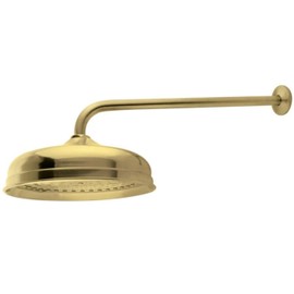 Kingston Brass K225K17 Trimscape Shower Head, Brushed Brass