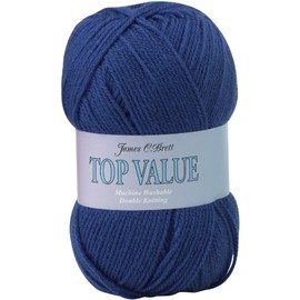 James Brett Top Value DK Double Knitting Wool 100% Acrylic Yarn 100g Ball (Royal Blue 8417)