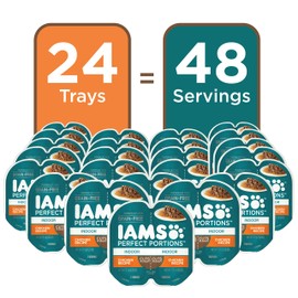 IAMS Perfect Portions Healthy Grain Free Wet Cat Food,Pack of 24