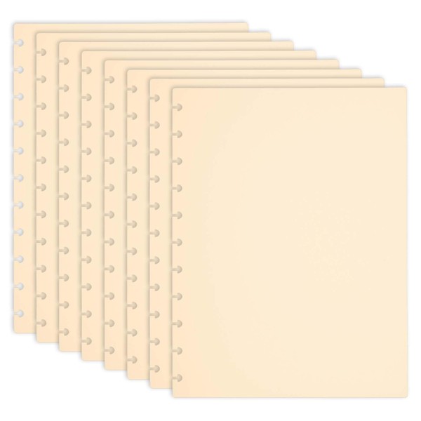 PATIKIL 4 Pair Discbound Notebook Cover, 8.74" x 11.26" Letter