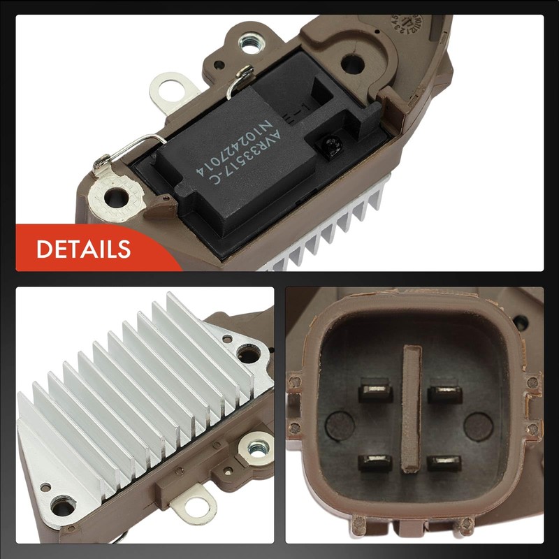 A-Premium Alternator Voltage Regulator Compatible with Toyota Tundra 2003-2004, Tundra