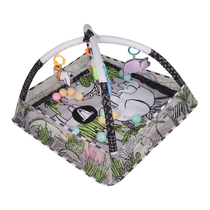 Portable Cozy Baby Gym Play Mat Square Wild Prairie Pattern