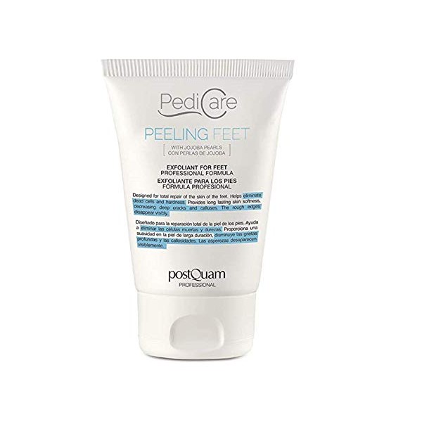 postQuam Professional Pedi Care Exfoliating Cream For Feet 100ml - Peeling Feet - Skin Care – Spanish Beauty - Protects The Skin - Smooth And Velvety – Cell Renewal - Natural Ingredients - Provides Softness And Smoothness To The Skin - Hyaluronic Acid - V