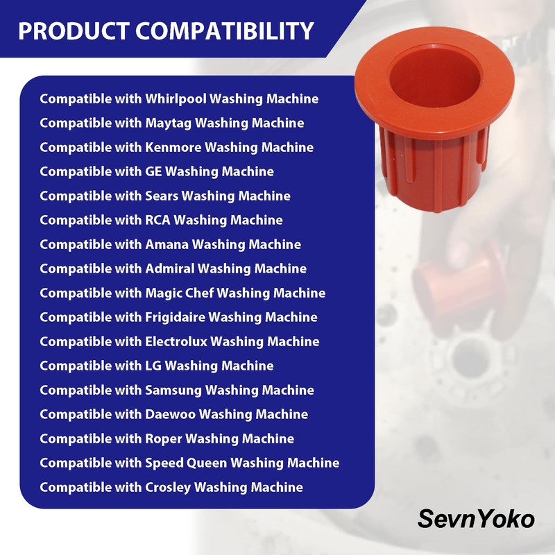 52719 Washing Machine Basket Bushing - Compatible with Whirlpool |