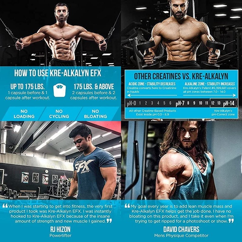 All American EFX Kre-Alkalyn 240Capsules 750 mg EFX Capsules (1