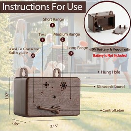 GlossyEnd Anti Barking Device, 50 FT Ultrasonic Dog Barking Control Device, 4 Modes Bark Box,Neighbor Dog Silencer, Dog Barking Silencer for Indoor and Outdoor Use6