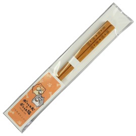 LINE CREATORS Plum Wooden Chopsticks (Bonless Dog and Bonless Cat)