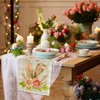 FairyPeach Easter table runner, Easter table runner, linen Easter table