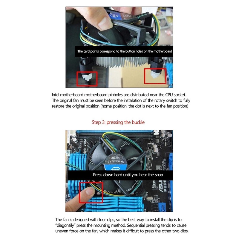 Intel E97379-001 Core i3/i5/i7 Socket 1150/1155/1156 4-Pin Connector CPU Cooler