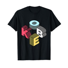 Kobe First Given Name Retro Isometric Block Letters T-Shirt
