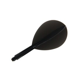 Darts Corner Condor Integrated Flight & Stem - Zero Stress - Teardrop Shape - Short, Black, 1 Set (3)