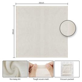 Cheesecloth for Straining, Proxima Direct 2PCS 20x20Inch 100% Unbleached Cotton Reusable Large Cold Brew Coffee Cheese Cloths Strainer Filter Nut Milk Tea Juice Fine Mesh Filter