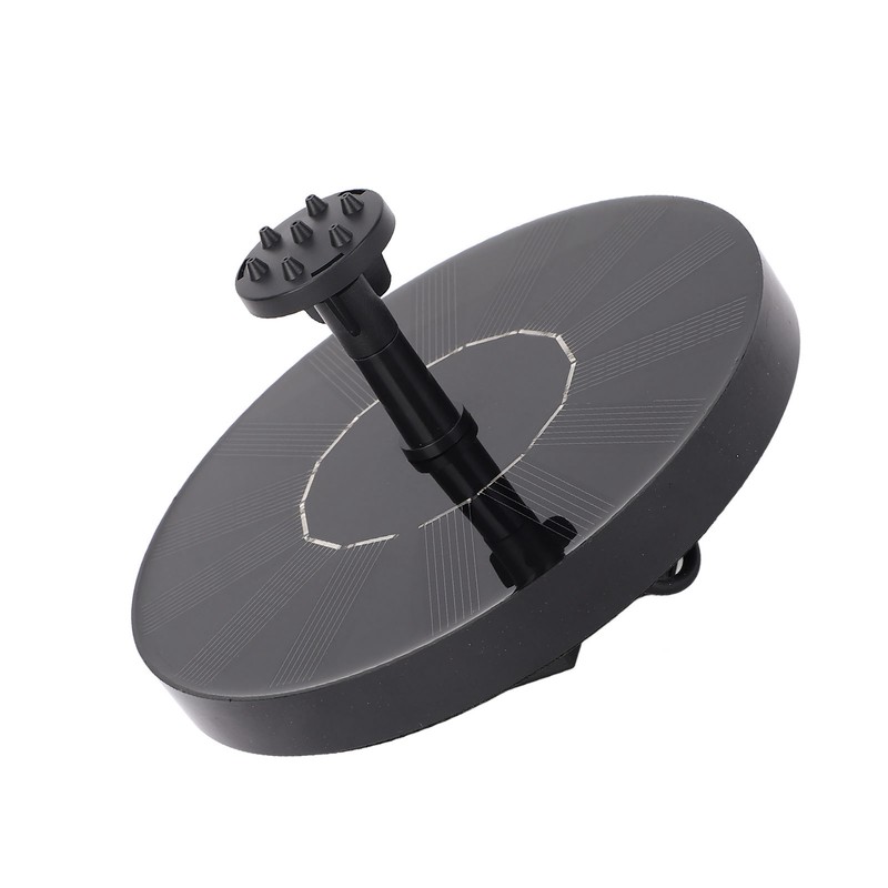 Solar Fountain Low Noise Multi Nozzles Waterproof Floating Fountain for