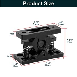 Spring Loaded Door Catch,Heavy Duty Double Roller Catch, 304 Stainless Steel Door Lock,80 Newton Holding Power Door Stopper for Driveway Gate, Garden/Farm/Barn Gates and Interior Doors,2Set