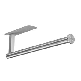 ASTOFLI Wall Mount Paper Towel Holder, Sturdy Under Cabinet Paper Towel Holder Wall Mount, Stainless Steel Hanging Paper Towel Holder, Strong Self Adhesive Wall Paper Towel Holder (Extra Two Hooks)