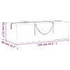 vidaXL Storage bag for garden cushions, protective cover with handles,