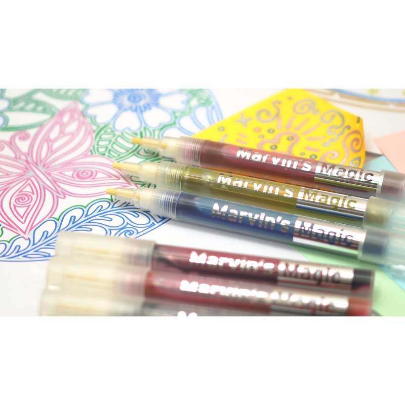 Marvin's Magic - Amazing Silver Rainbow Markers - 12 Markers