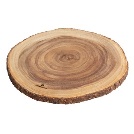 Zassenhaus Round Wooden Cutting Board 18 Inch - Large Charcuterie Serving Platter - Wooden Board for Cake, Cheese & More